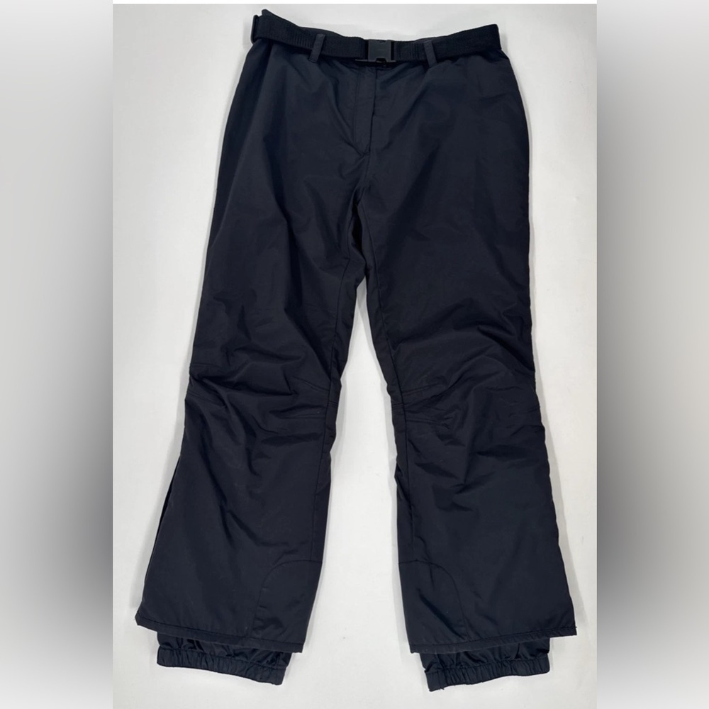 Obermeyer Ski Pants Womens 10 S Black Insulated Belted Extreme Outdoor Snowboard